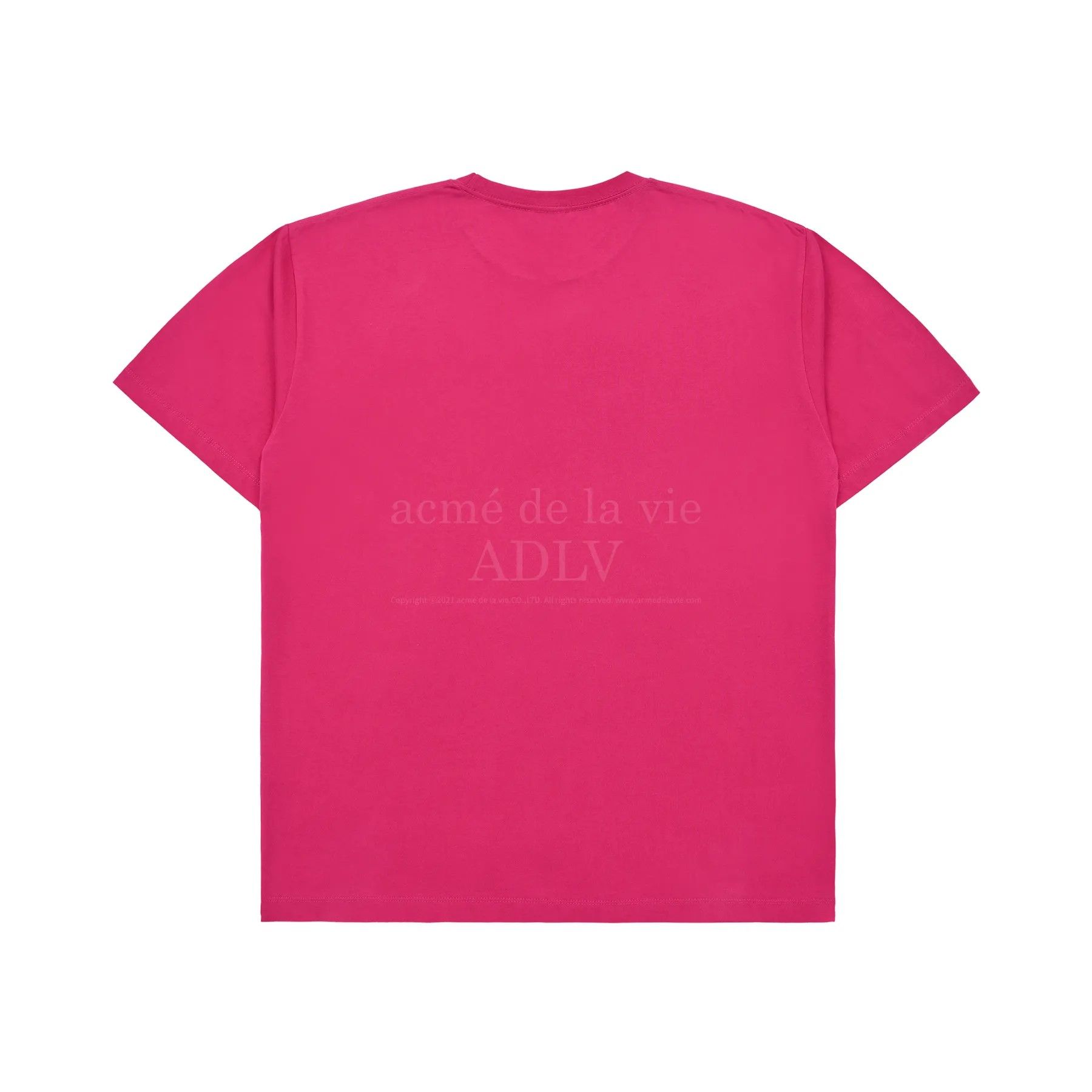 Áo thun Acmé de la vie - ADLV Halftone Dot Fuzzy Rabbit Pink