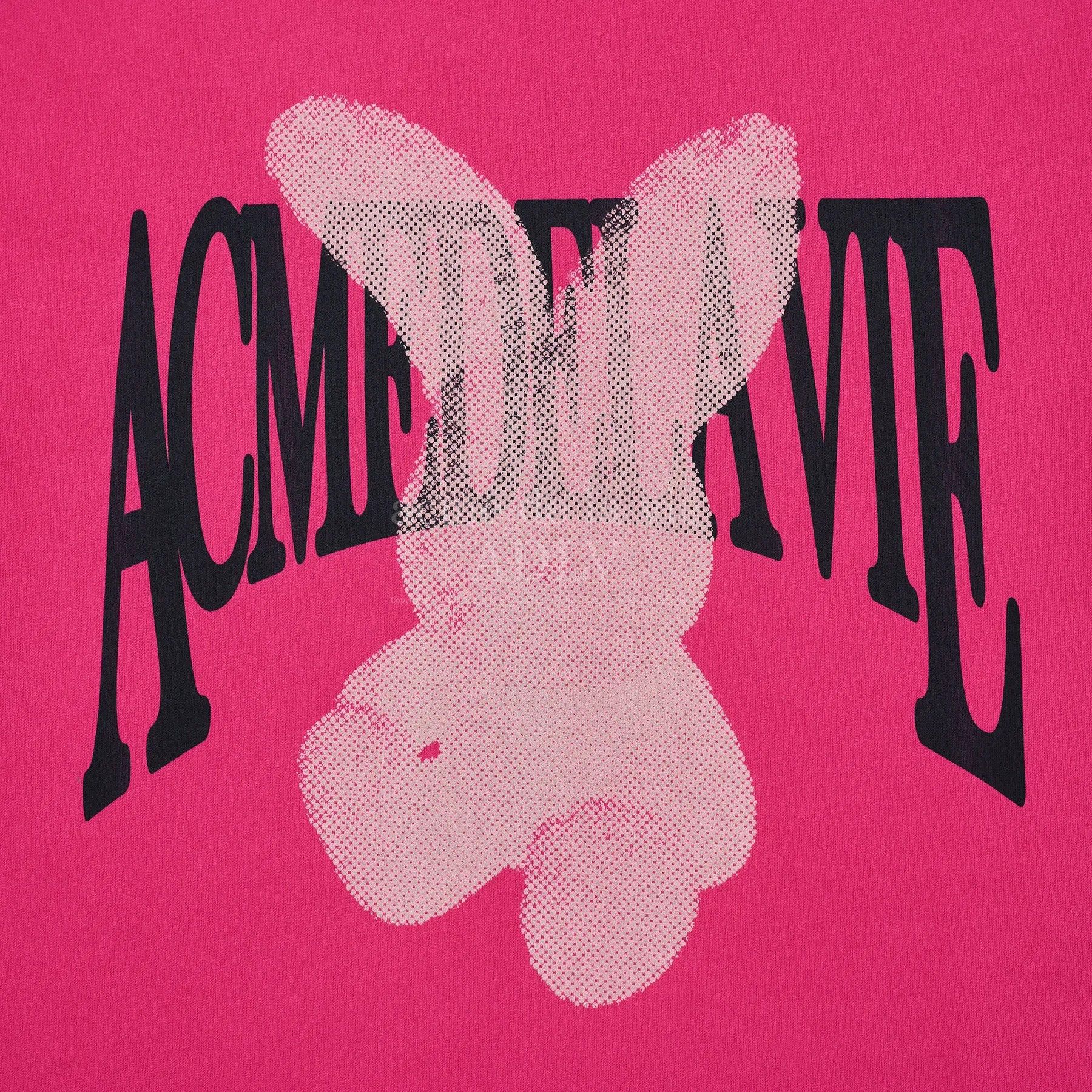 Áo thun Acmé de la vie - ADLV Halftone Dot Fuzzy Rabbit Pink