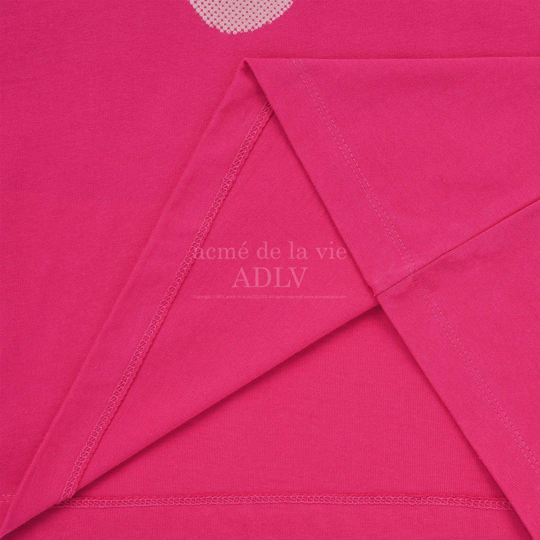 Áo thun Acmé de la vie - ADLV Halftone Dot Fuzzy Rabbit Pink