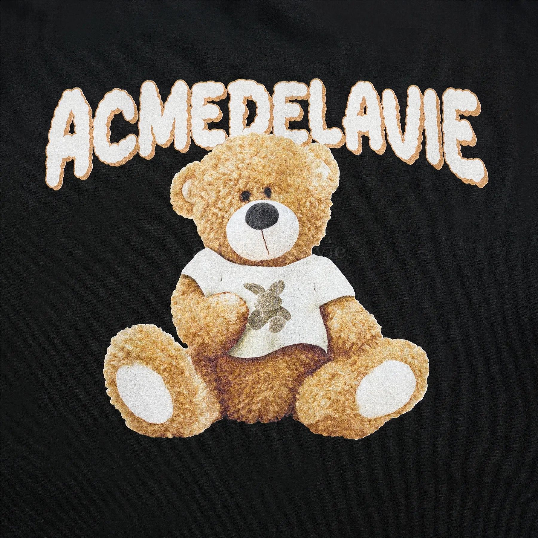 Áo thun ADLV - Acmé de la vie Rabbit Bear Black