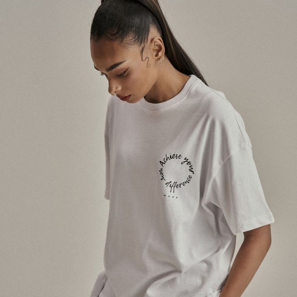 Áo thun Mariagedebien (MGDB) - White/Black T-shirt