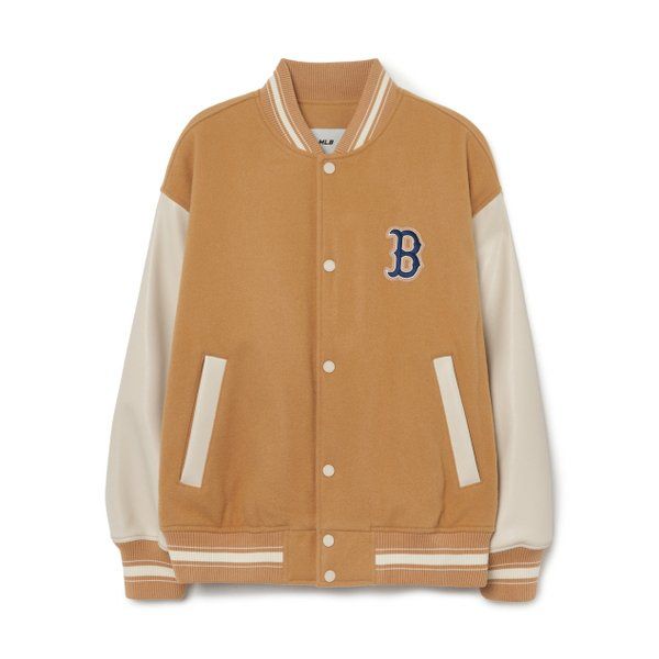 Áo Khoác Bomber MLB - Common Logo Wool Varsity Jacket - 3AJPB0131-43SAS