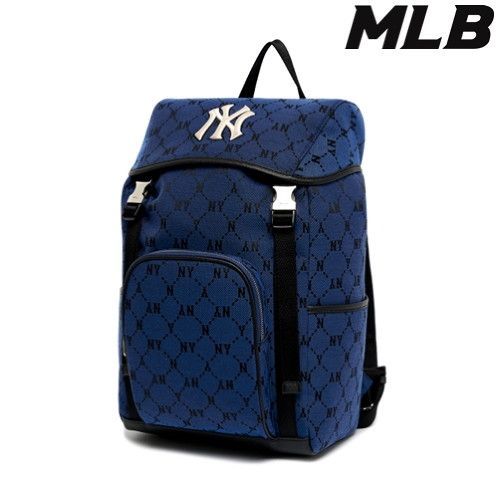  Balo MLB Korea - MONOGRAM DIAMOND JACQUARD BACKPACK BAG NEW YORK YANKEES - 3AORL021N-43BGD 