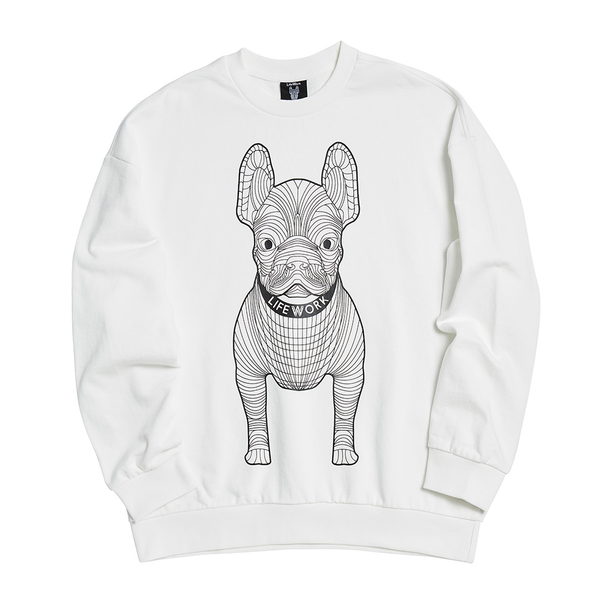  Áo Sweater Life Work - Radok Big Logo Short Sleeve SweatShirt - White 