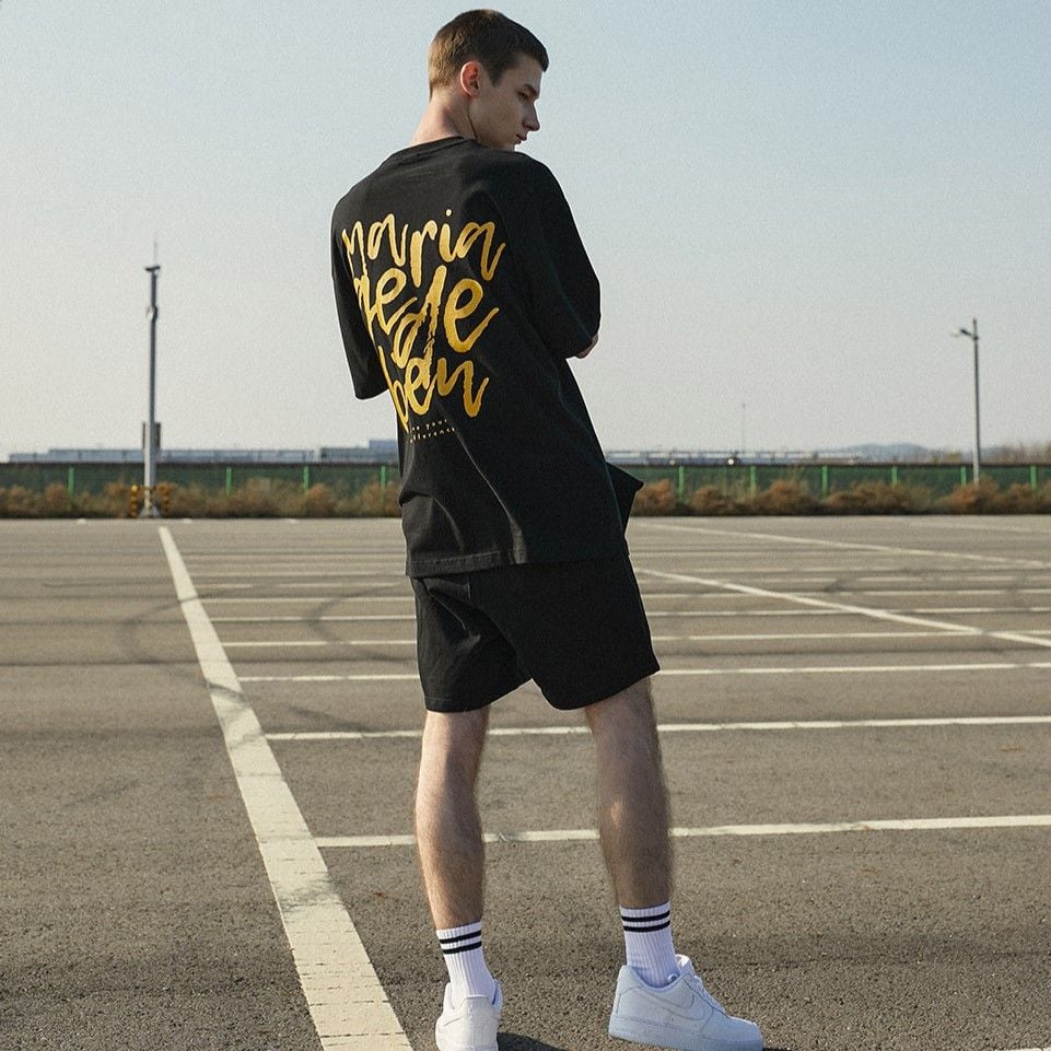 Áo thun Mariagedebien (MGDB) - Black/Yellow T-shirt