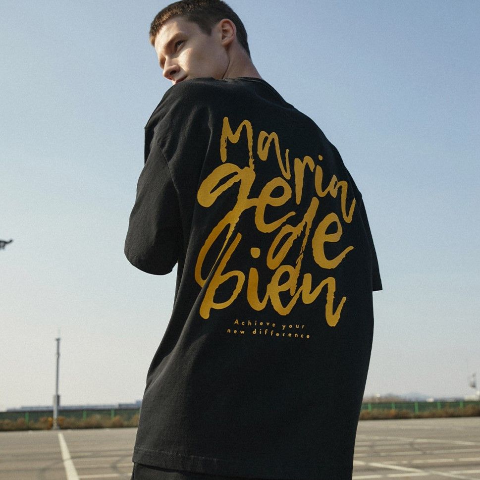 Áo thun Mariagedebien (MGDB) - Black/Yellow T-shirt
