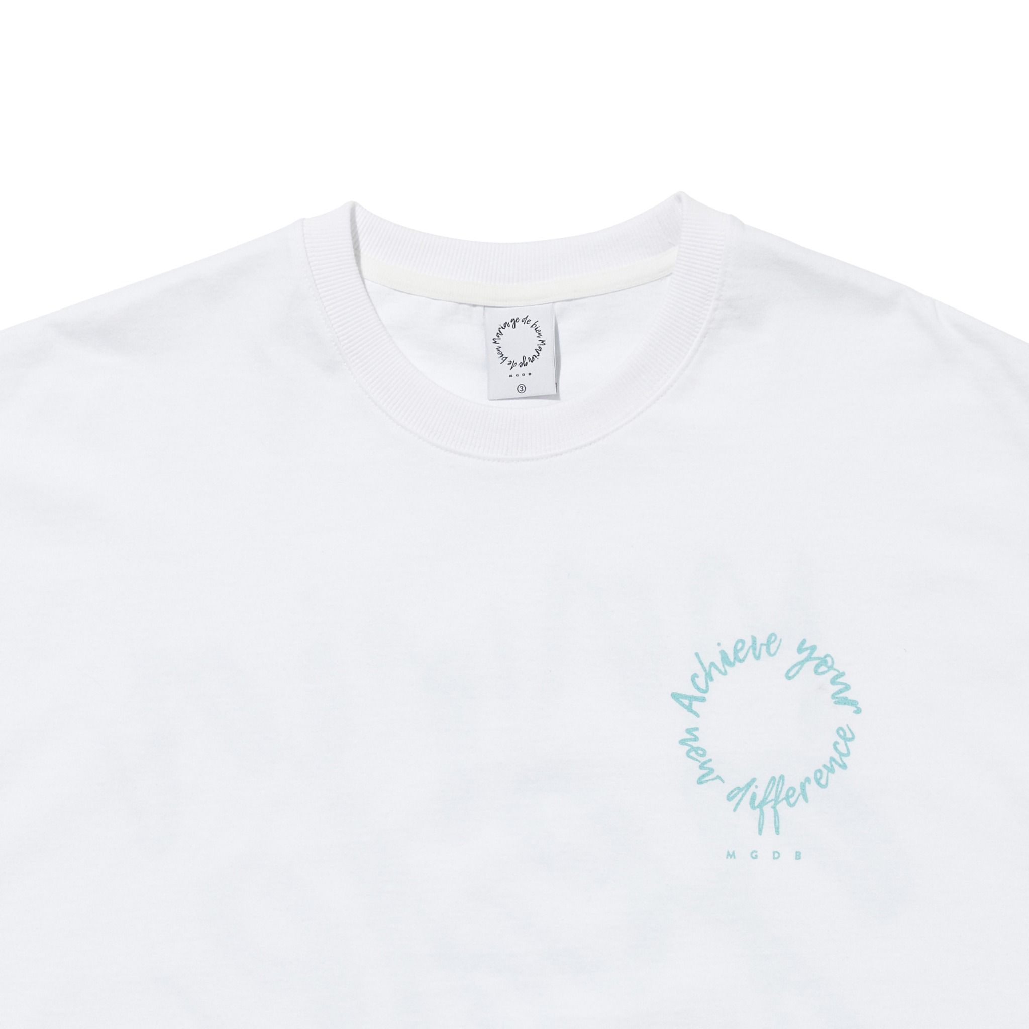 Áo thun Mariagedebien (MGDB) - White/Mint T-shirt