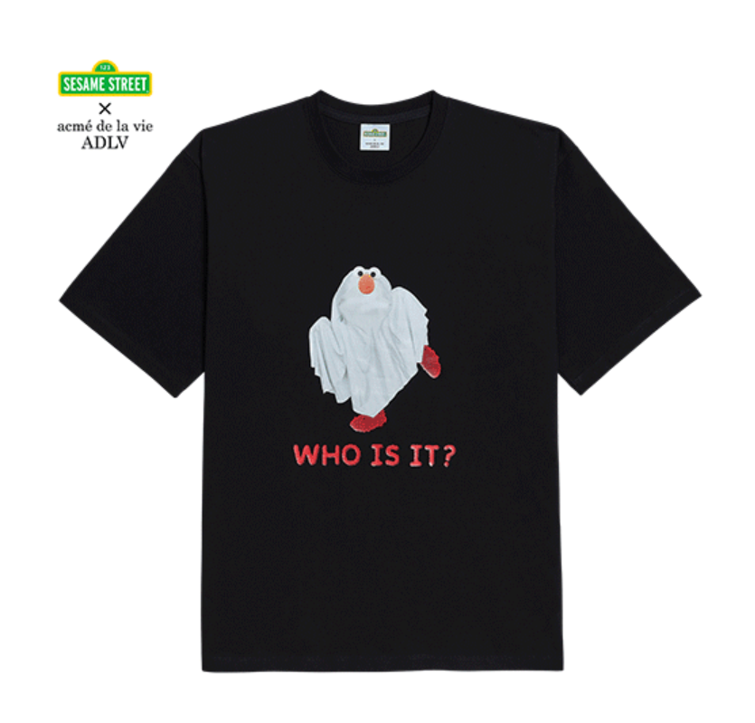  Áo thun - Acmé de la vie - ADLV SESAME STREET X 아크메드라비 GHOST ELMO T-SHIRT 