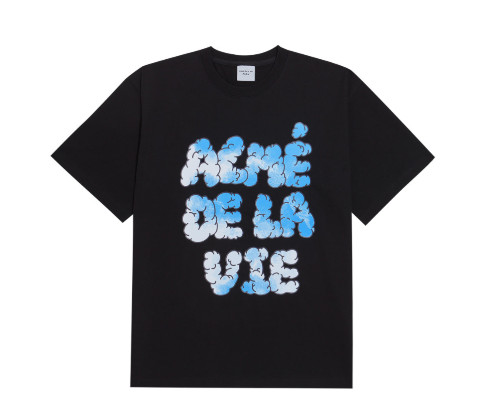 Áo thun - ADLV - Acmé de la vie - ADLV RAINBOW CLOUD SHORT SLEEVE T-SHIRT BLACK