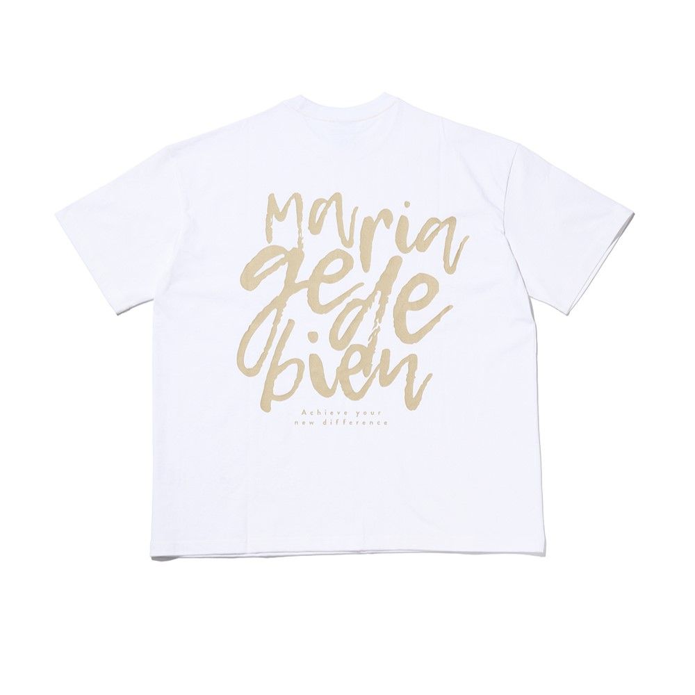 Áo thun Mariagedebien (MGDB) - White/Gold T-shirt