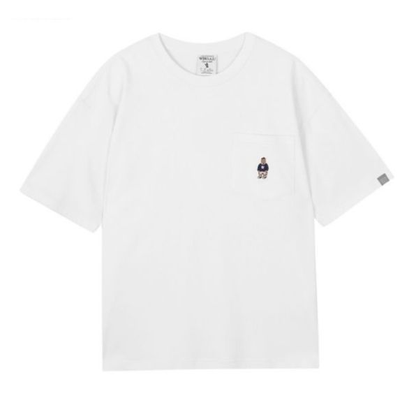  Áo Thun WHO.A.U - Steve Front Bucket White T-shirt 