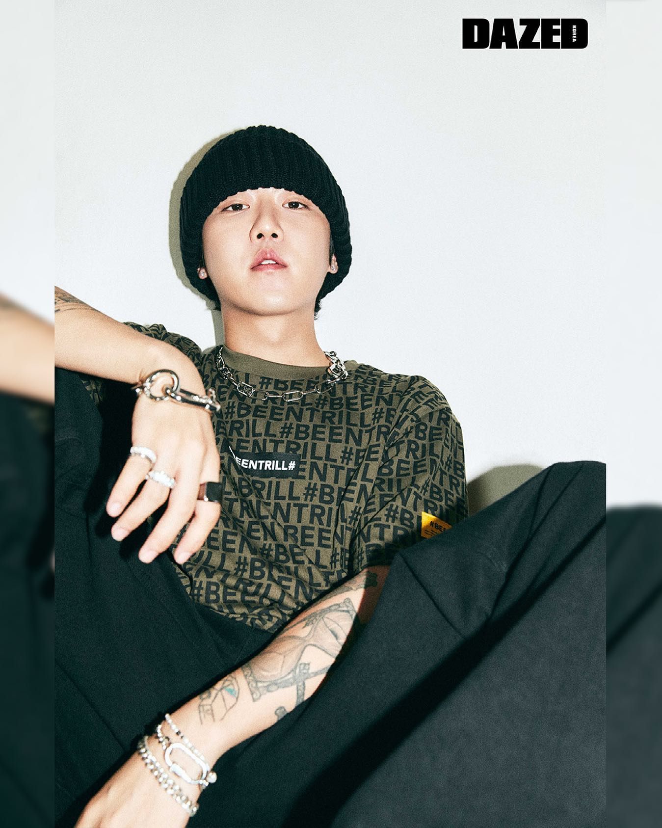 Áo Thun - BEENTRILL - Monogram Comfort Fit Short Sleeve T-shirt / Khaki