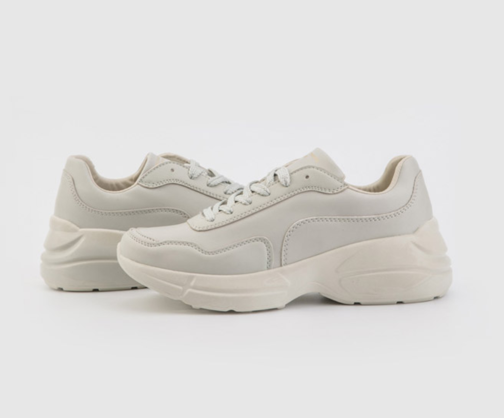 Giày Domba Moonlake Light Grey - H-9213 - Xám Tro