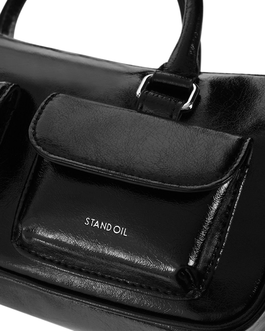 Túi Xách Stand Oil - Chubby Half Bag Black