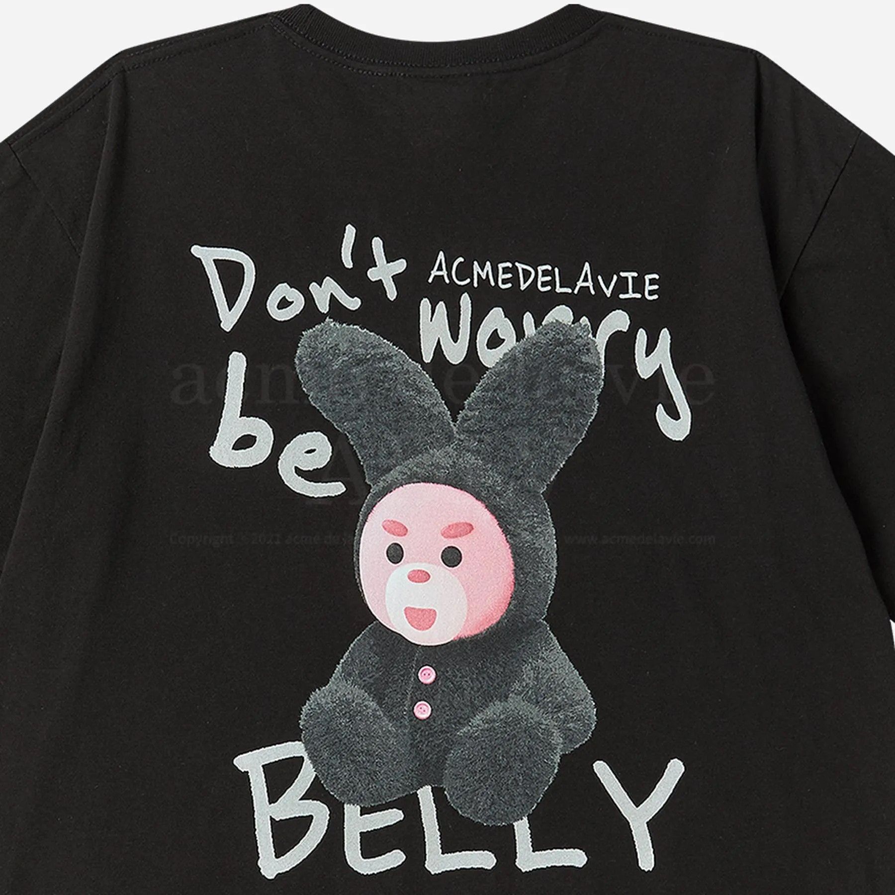 Áo thun ADLV - Acmé de la vie Rabbit Belly Black