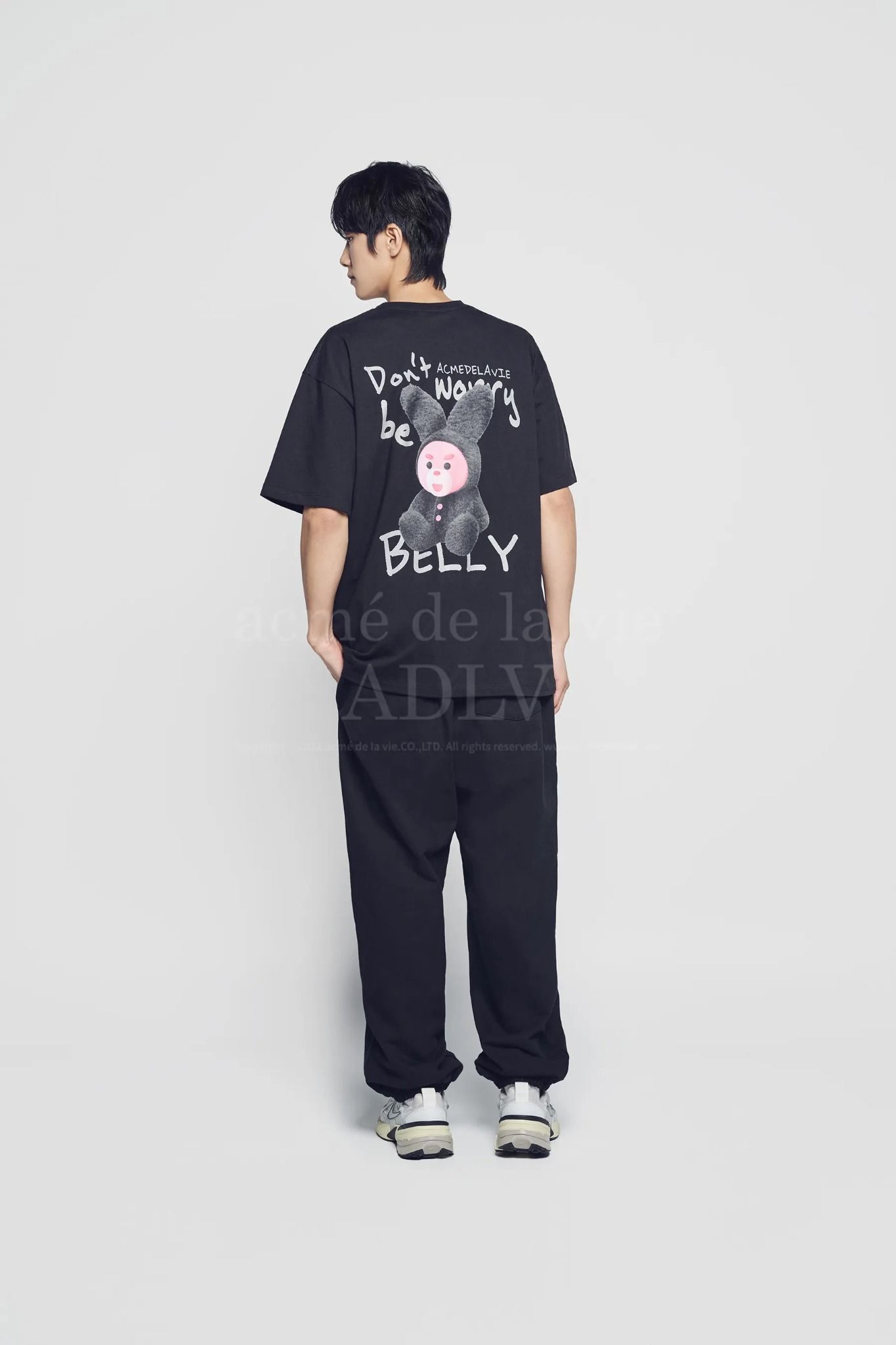 Áo thun ADLV - Acmé de la vie Rabbit Belly Black