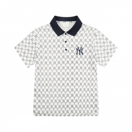 Áo thun MLB - MONOGRAM - MONOGRAM ALLOVER COLLAR SHORT SLEEVE T-SHIRT NEW YORK YANKEES - 31TSQM131-50N