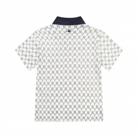 Áo thun MLB - MONOGRAM - MONOGRAM ALLOVER COLLAR SHORT SLEEVE T-SHIRT NEW YORK YANKEES - 31TSQM131-50N