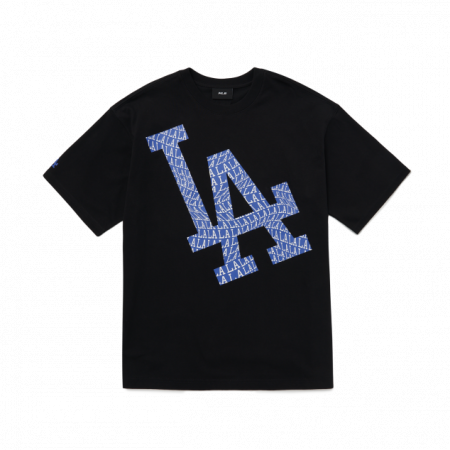  Áo thun MLB -  Illusion Mega Overfit LA Dodgers Black - 3ATS60023-07BKS 