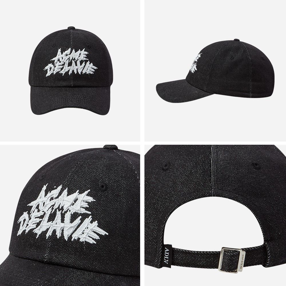 Nón ADLV - Acmedelavie Painting Point Denim Ball Cap Black