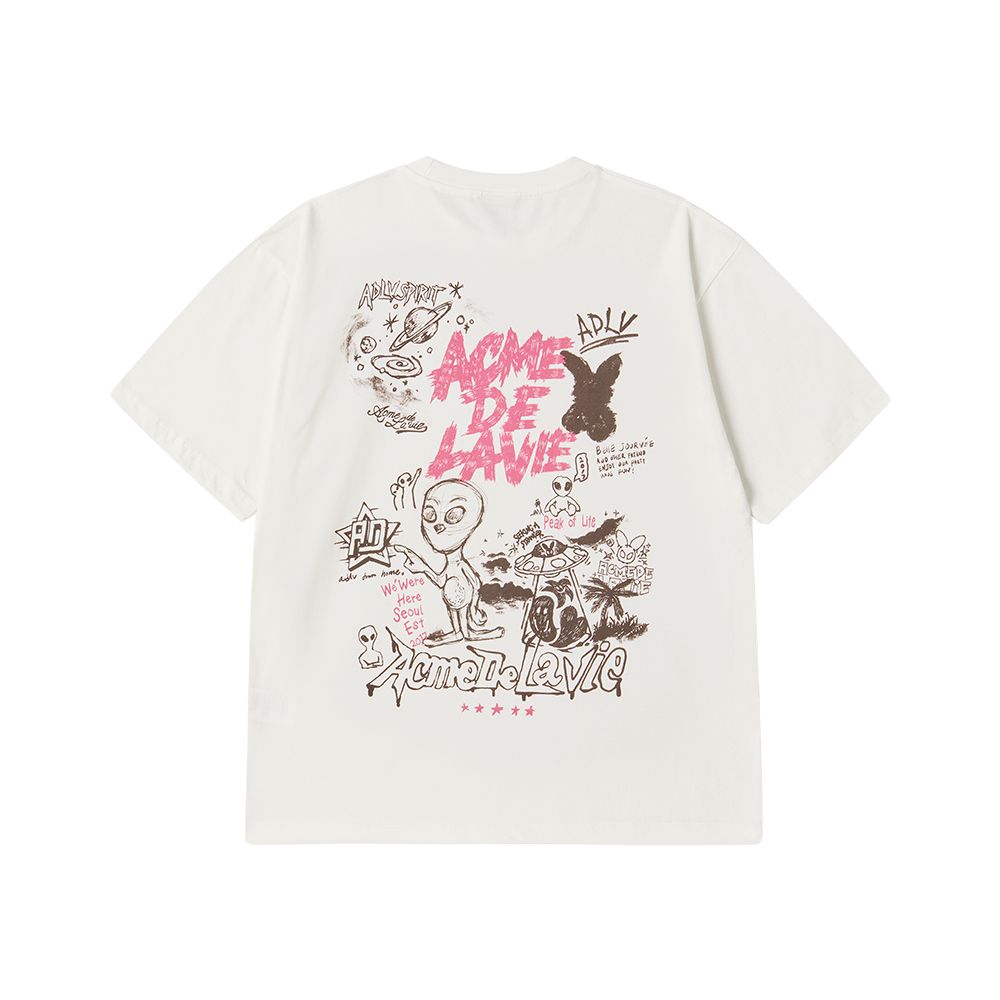 Áo thun ADLV - Acmé de la vie Universe Alien Short Sleeve T-shirt