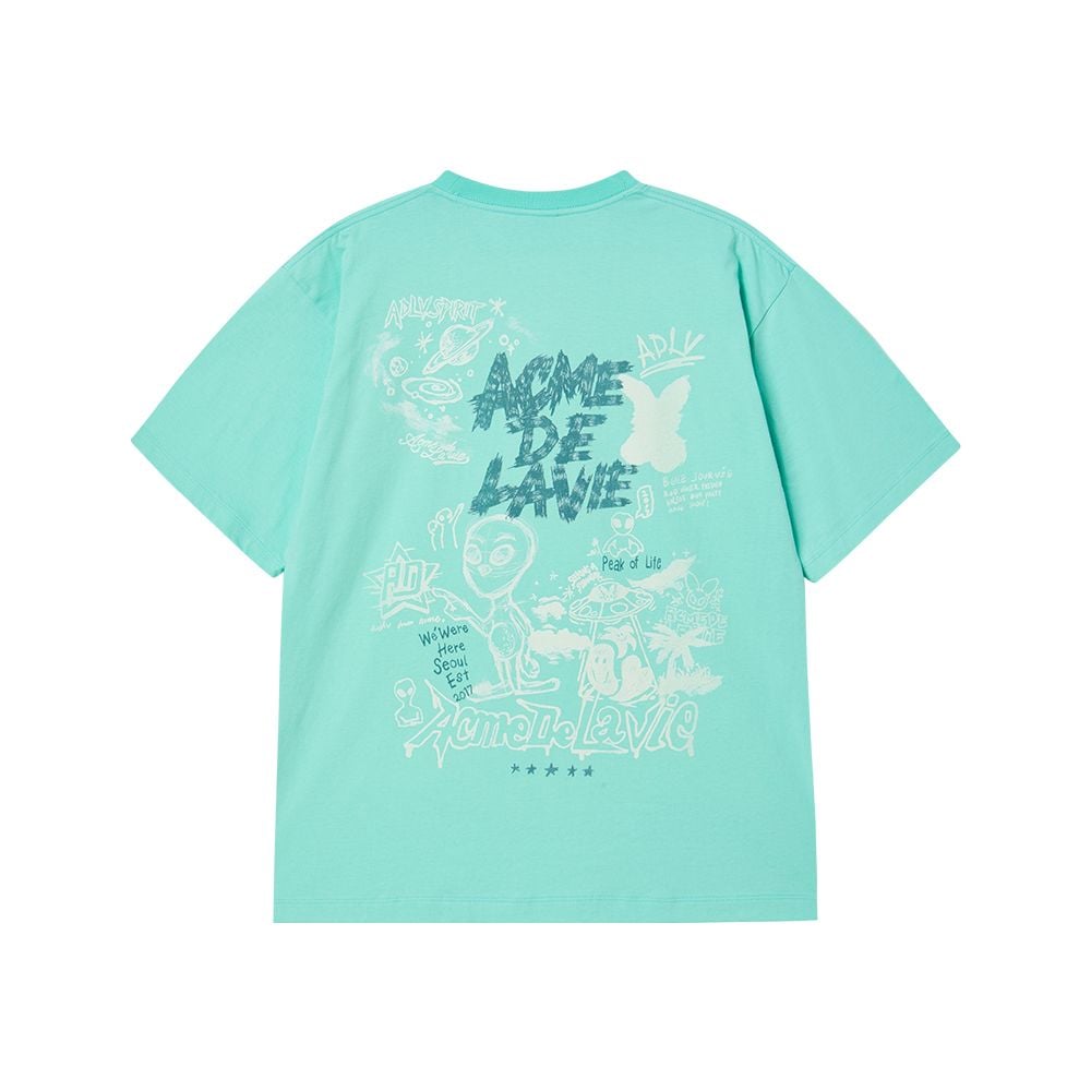 Áo thun ADLV - Acmé de la vie Universe Alien Short Sleeve T-shirt