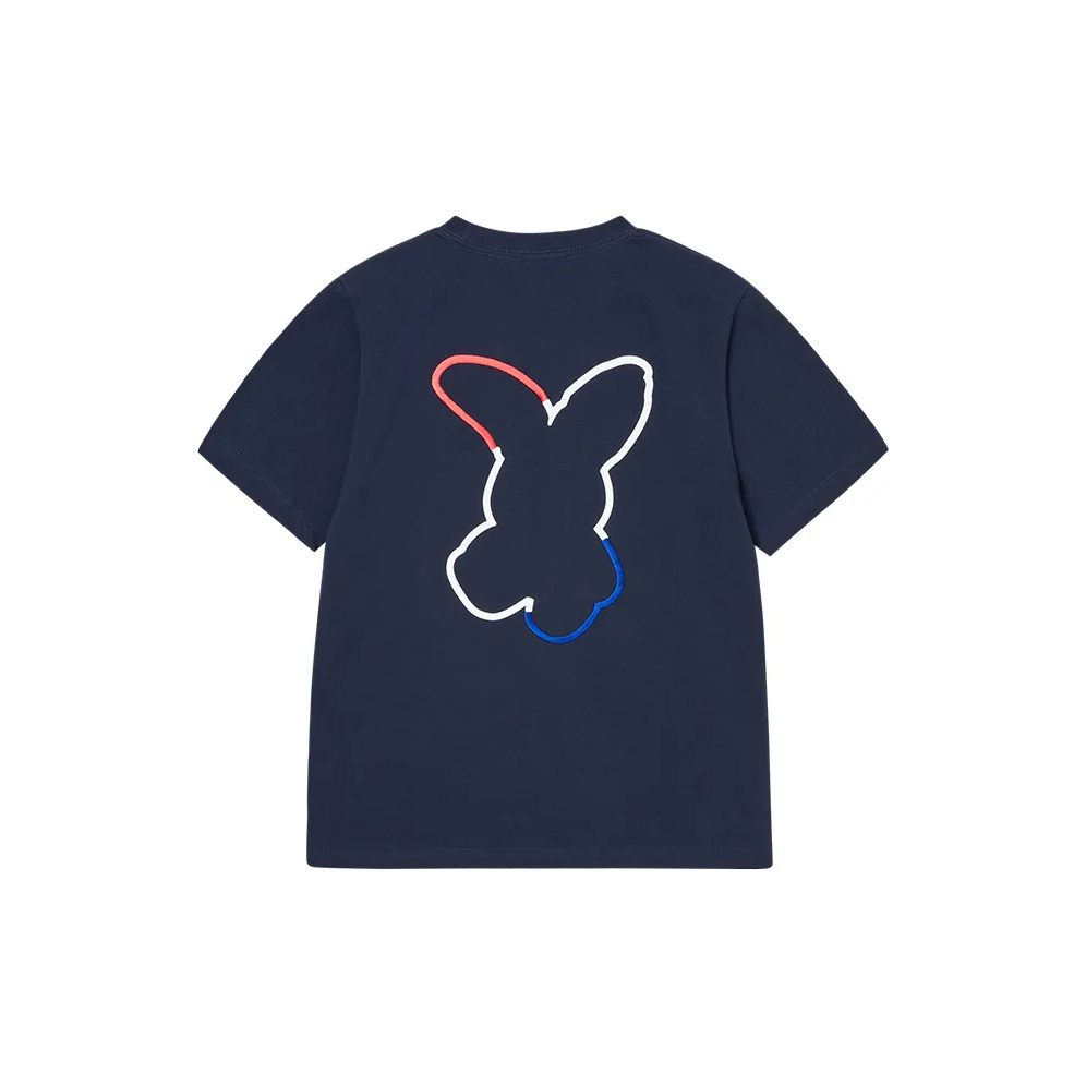 Áo thun ADLV - Acmé de la vie French Rabbit Silhouette Woman Navy