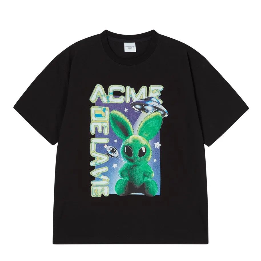 Áo thun ADLV - Acmé de la vie Real Alien Fuzzy Rabbit Black
