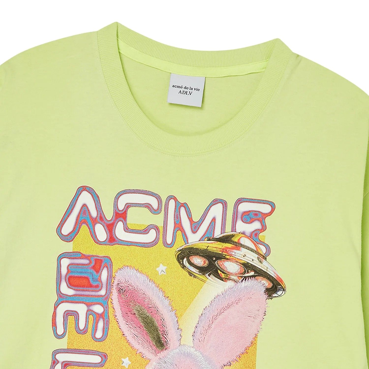 Áo thun ADLV - Acmé de la vie Real Alien Fuzzy Rabbit Yellow