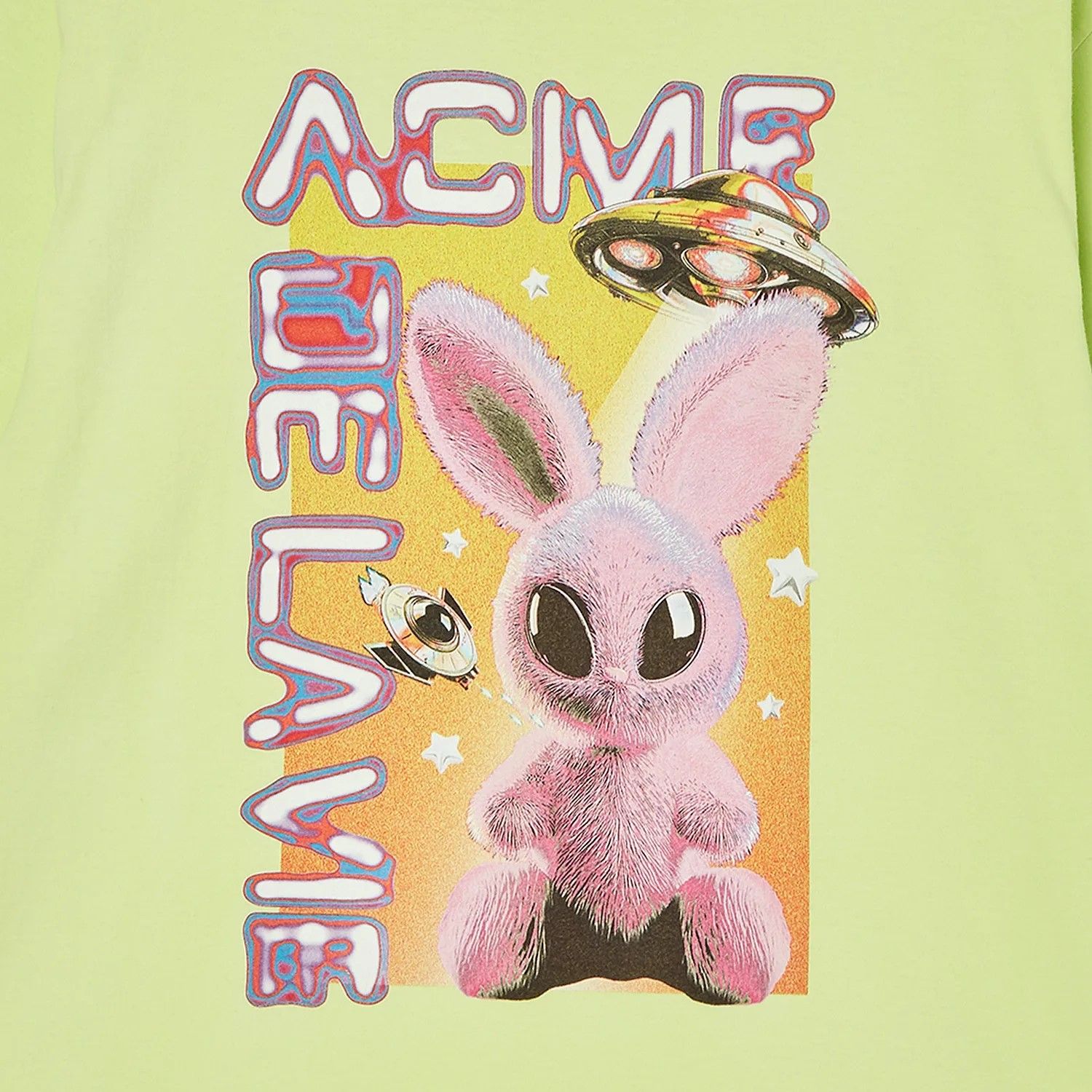 Áo thun ADLV - Acmé de la vie Real Alien Fuzzy Rabbit Yellow
