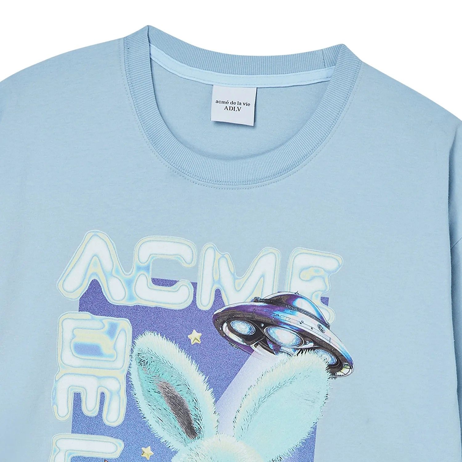 Áo thun ADLV - Acmé de la vie Real Alien Fuzzy Rabbit Blue