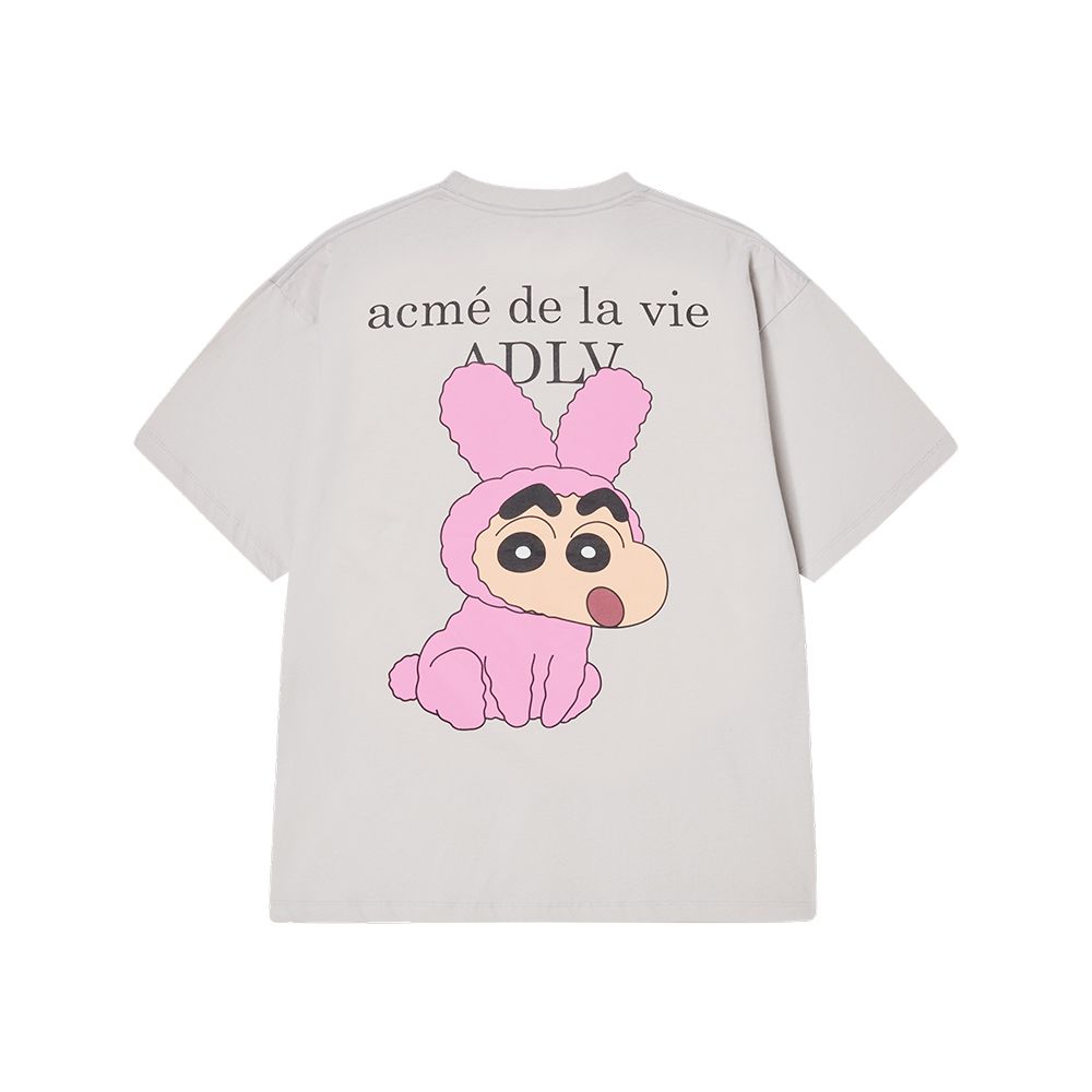 Áo thun ADLV - Acmédelavie Fuzzy Rabbit Shinchan Short Sleeve T-Shirt