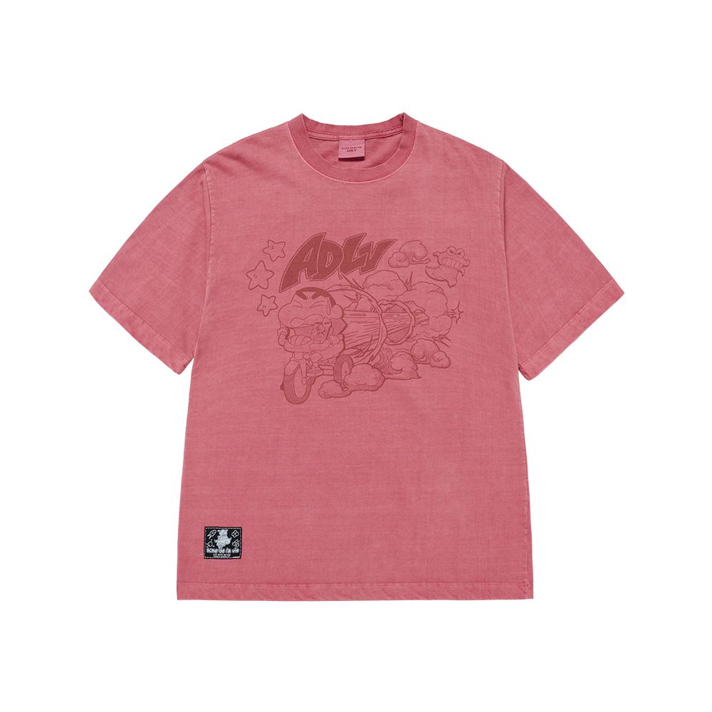 Áo thun ADLV - Acmédelavie Crayon Shinchan Cartoon Pigment Short Sleeve T-Shirt