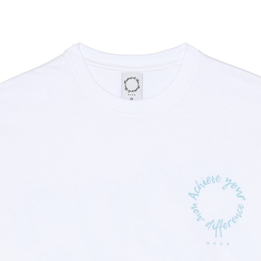 Áo thun Mariagedebien (MGDB) - White/Blue T-shirt