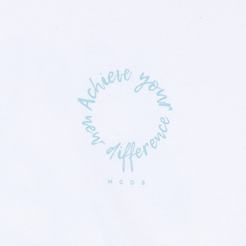 Áo thun Mariagedebien (MGDB) - White/Blue T-shirt
