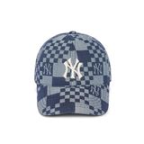  Nón MLB - CHECKER BOARD DENIM LIKE BALL CAP NEW YORK YANKEES - 3ACPCC12N-50NYD 