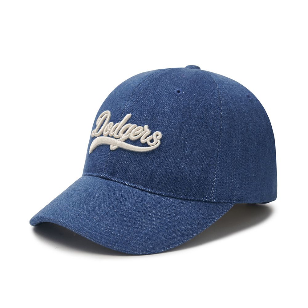 Nón MLB Korea - Varsity Culsive Lettering Denim LA Dodgers - 3ACPVD14N-07INS