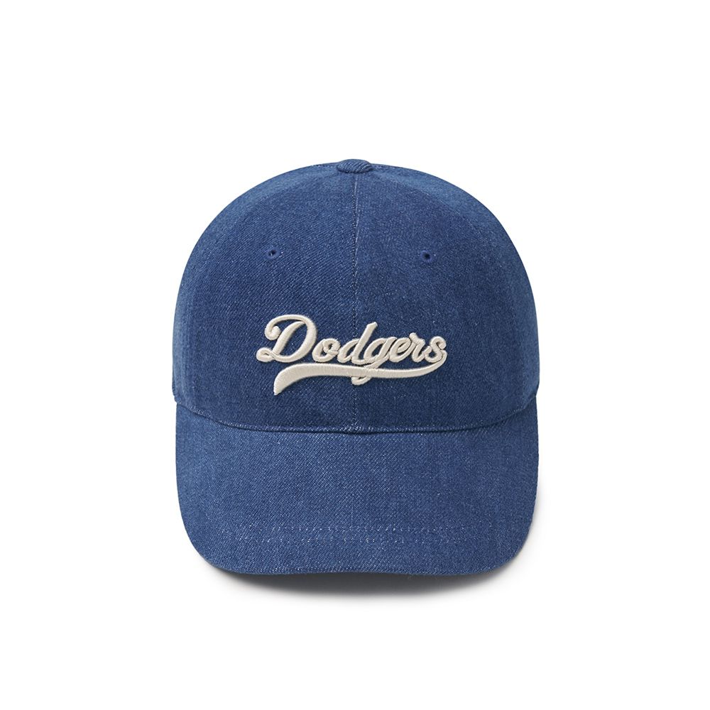 Nón MLB Korea - Varsity Culsive Lettering Denim LA Dodgers - 3ACPVD14N-07INS