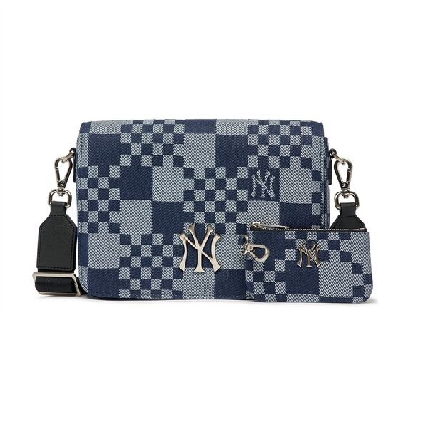  Túi MLB Korea - CHECKERBOARD JACQUARD CROSSBODY NEW YORK YANKEES - 3ACRM062N-50NYD 