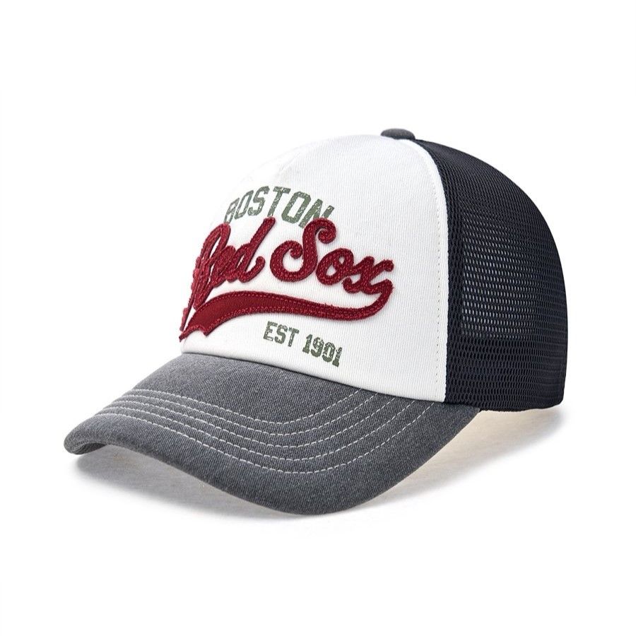Nón MLB Korea - Varsity Vintage Mesh Cap Boston Redsox - 3AMCV0153-43GRD