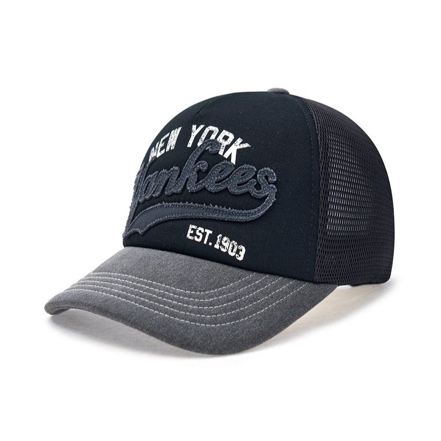 Nón MLB Korea - Varsity Vintage Mesh Cap NY Yankees - 3AMCV0153-50BKS