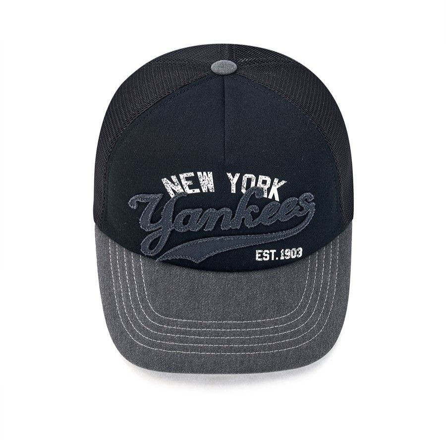 Nón MLB Korea - Varsity Vintage Mesh Cap NY Yankees - 3AMCV0153-50BKS