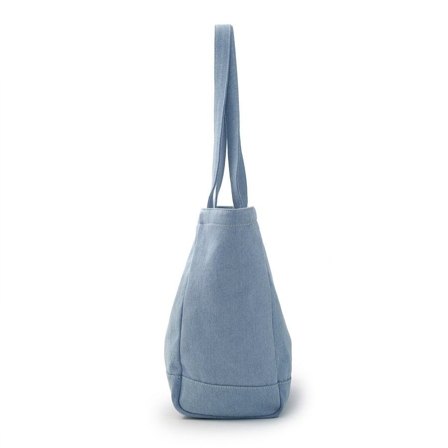 Túi Tote MLB Korea - Vintage Lettering Denim Shopper Bag LA Dodgers - 3AORV025N-07SBL