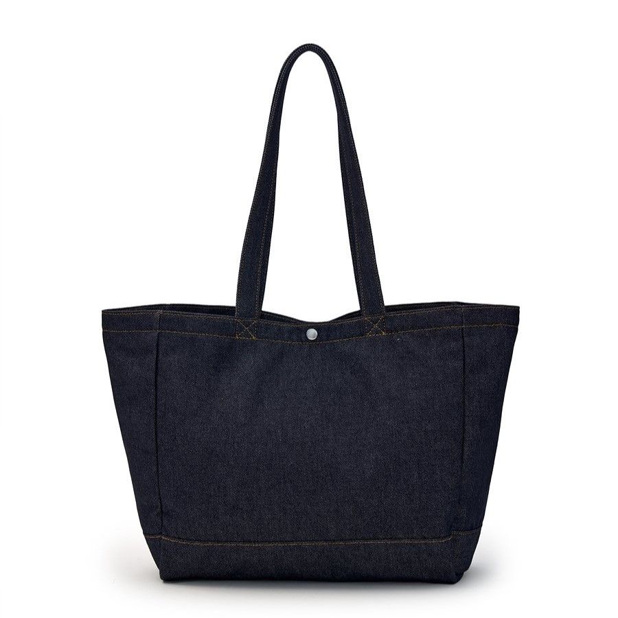 Túi Tote MLB Korea - Vintage Lettering Denim Shopper Bag NY Yankees - 3AORV015N-50CRS
