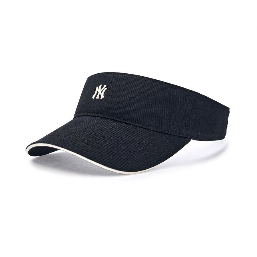 Nón Nửa Đầu MLB Korea - Nano Logo Sun Cap New York Yankees - 3ASCB0153-50BKS