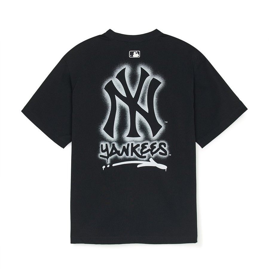 Áo thun MLB Basic Street Logo Over Fit Tshirt New York Yankees - 3ATSB0353-43BKS