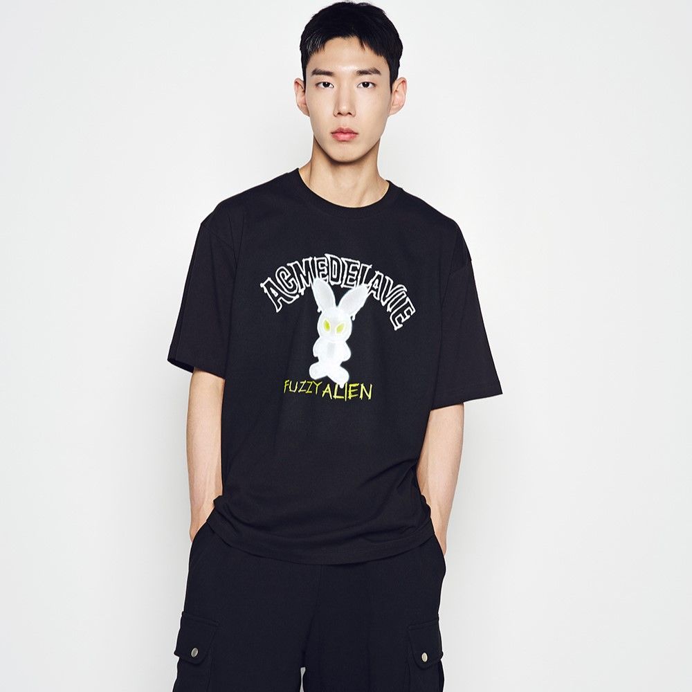 Áo thun ADLV - Acmé de la vie Blur Alien Short Sleeve T-shirt Black