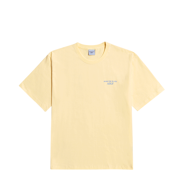 Áo thun - Acmé de la vie - ADLV BASIC SHORT SLEEVE T-SHIRT 2 LIGHT YELLOW