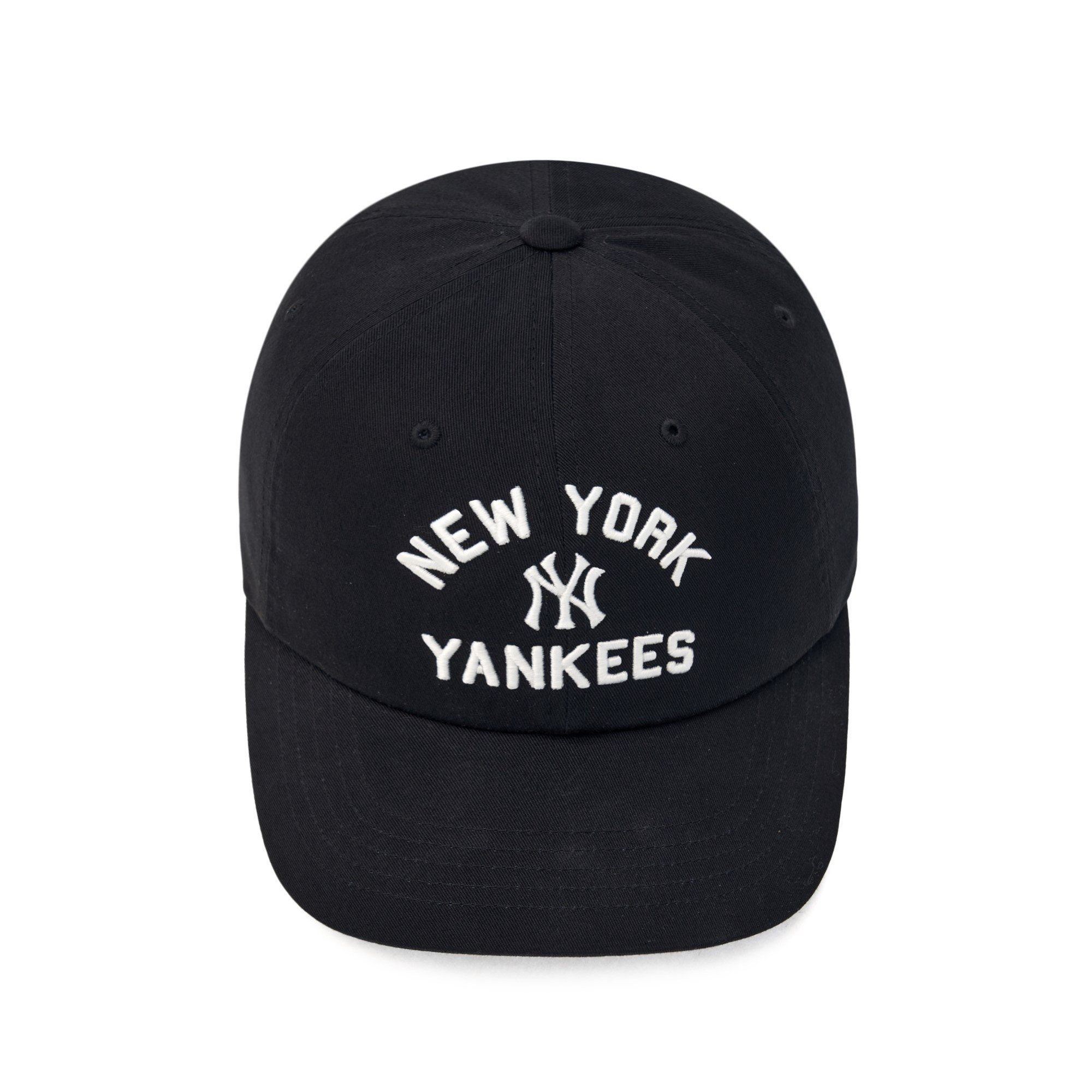 Nón MLB Korea - Varsity Lettering Unstructured Ball Cap NY Yankees - 3ACPV065N-50BKS