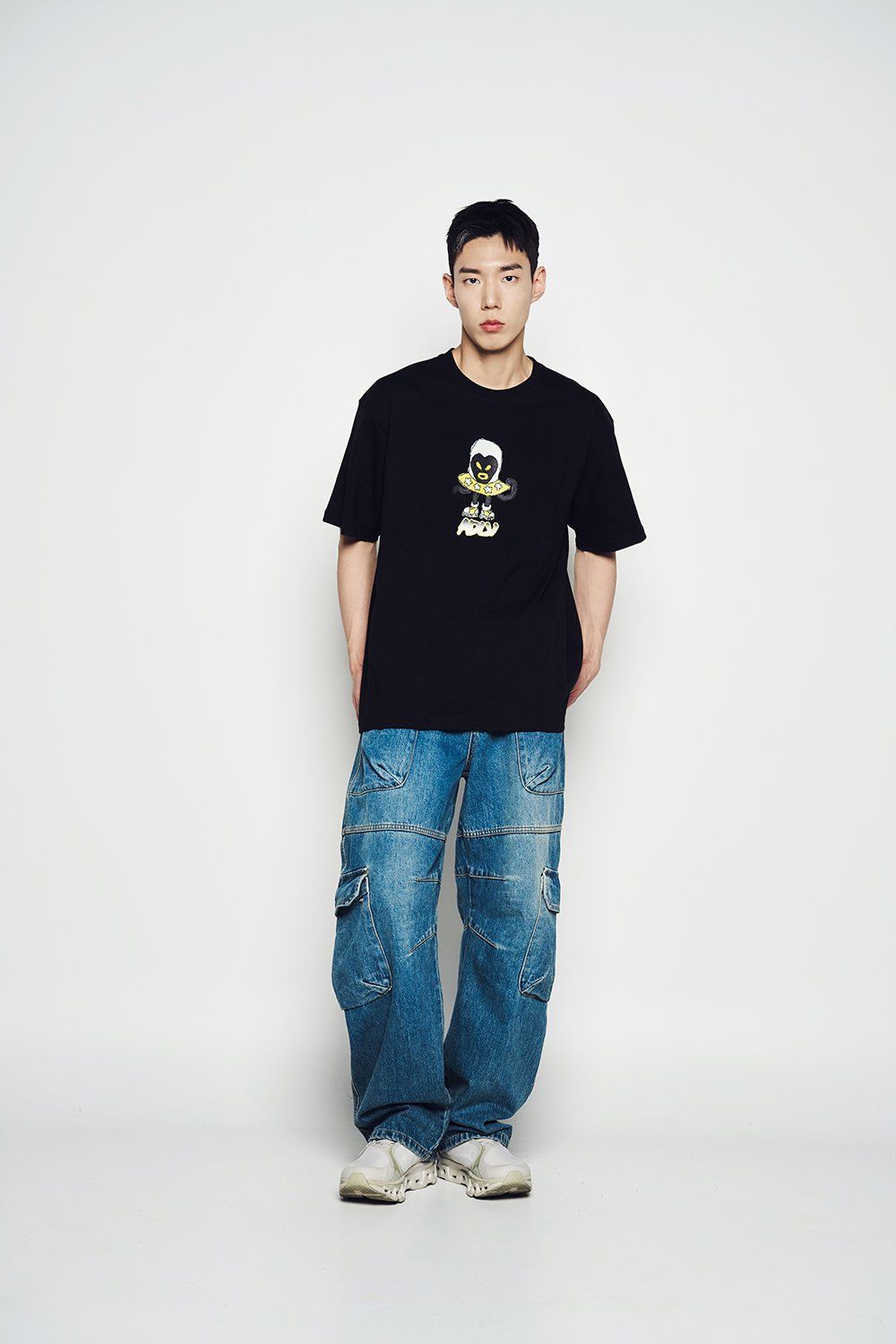 Áo thun ADLV - Acmé de la vie Heart Alien Short Sleeve T-shirt Black